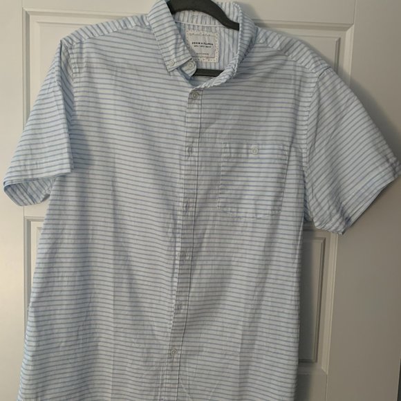 Denim & Flower Short Sleeve Men’s Shirt - Picture 1 of 3